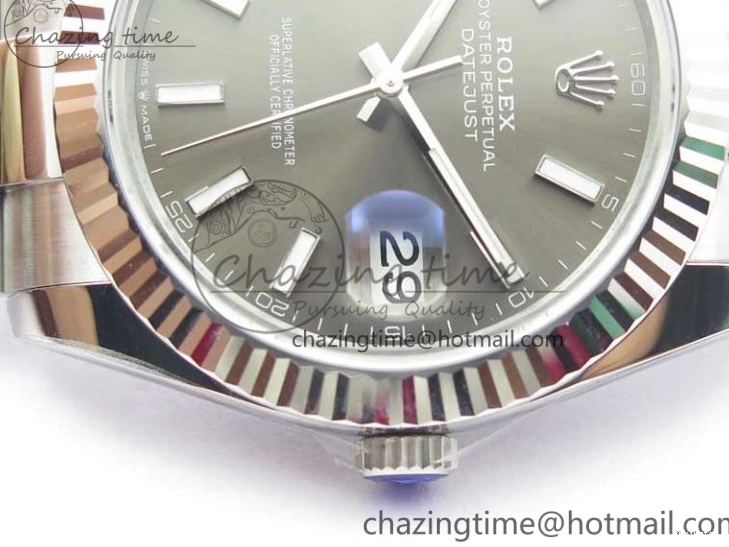 41 DateJust on Bracelet 1:1 Gray ARF Dial Steel A2824 126334 New Oyster Edition Best 904L V3 0423